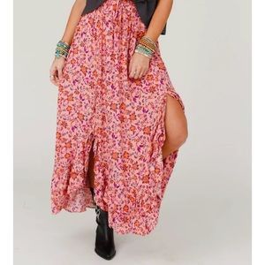 For The Garden Floral Print Skirt